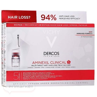 VICHY Dercos Aminexil Clinical 5 Women Anti Hair Loss Treatment