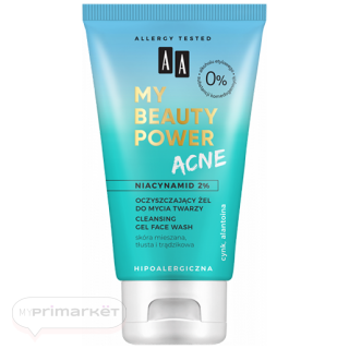 AA MY BEAUTY POWER ACNE Cleansing face wash gel 150 ml